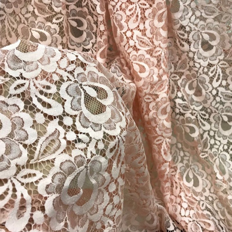Dress Cutwork Nylon Lace Fabric for Women's Wear Wholesale Supplier 12
